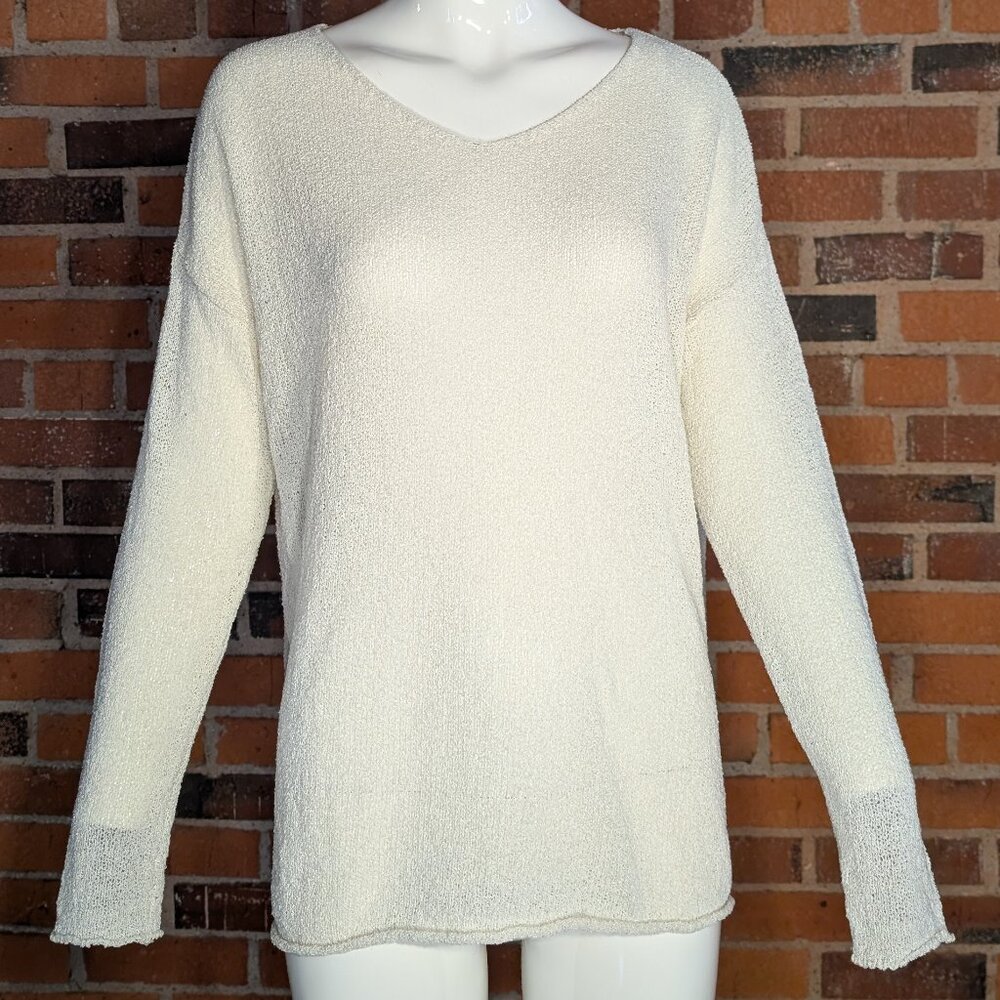 Noul Light Woven White Sweater